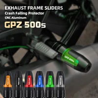 for kawasaki gpz500s 1990 1991 1992 1993 1994 1995 1996 2009 cnc accessories exhaust frame sliders crash pads falling protector