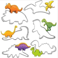 dinosaur polymer clay tool stainless steel pottery diy ceramic craft cutter mold fondant cookie cake decorating supplies tools