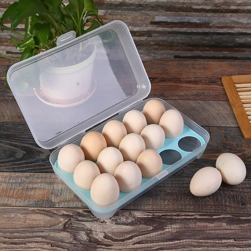 

NEW2023 Household Eggs Storage Box Eggs Container Portable Plastic Eggs Holder Refrigerator Food Eggs Box Organizer Case Kitchen