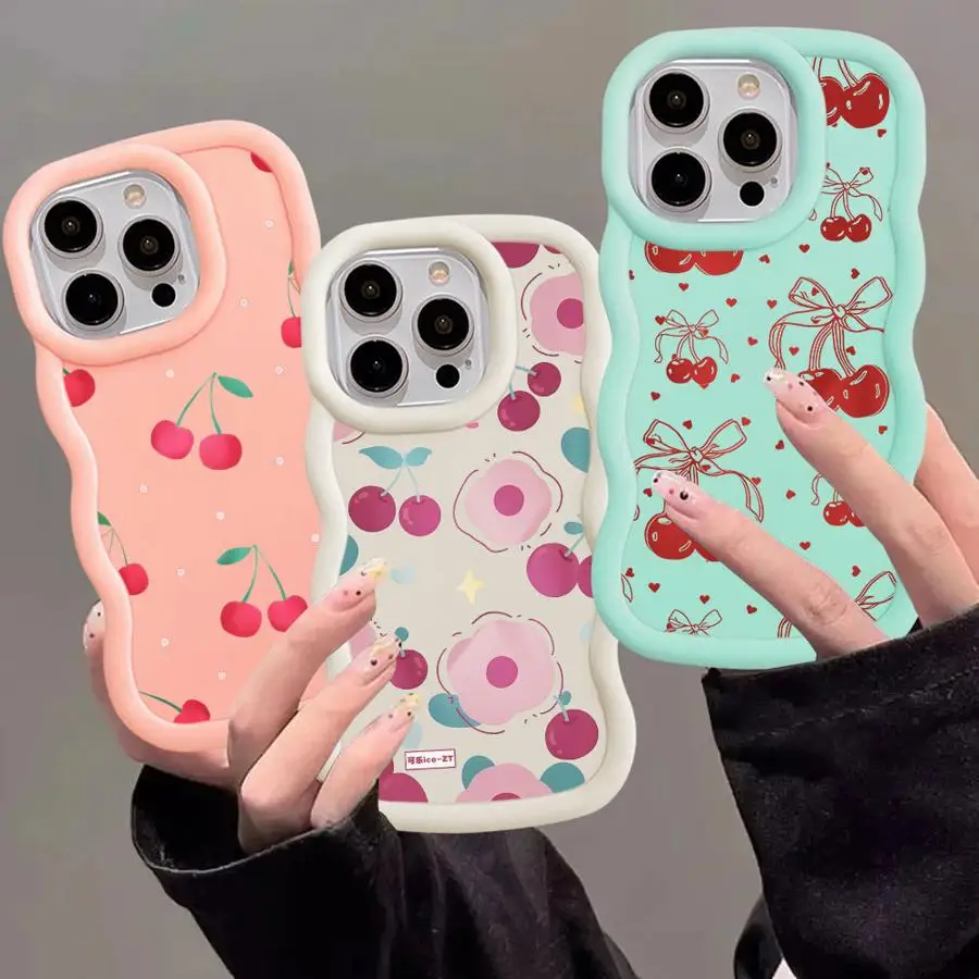 Cherry Phone Case for Xiaomi Redmi Note 13 11 8 Pro Plus 10s 10 12 5G Cover