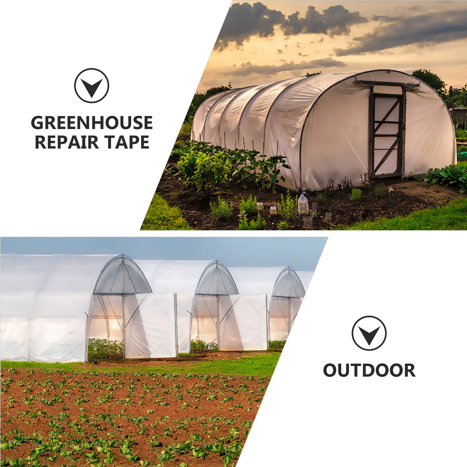 Полиэтиленовая пленка для ремонта теплиц пластмассовая Прозрачная Клейкая