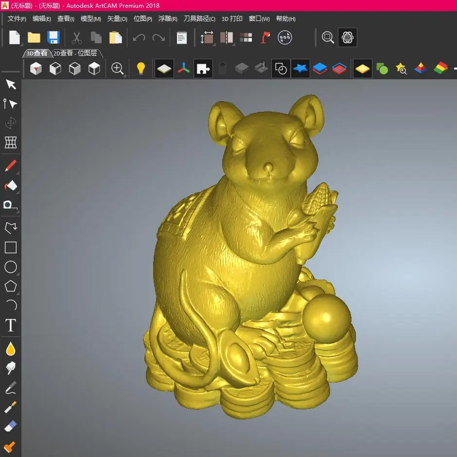 

Not a real product, it is just a design ,Computer file,STL format file 3d model relief for cnc in STL file format Lucky mouse