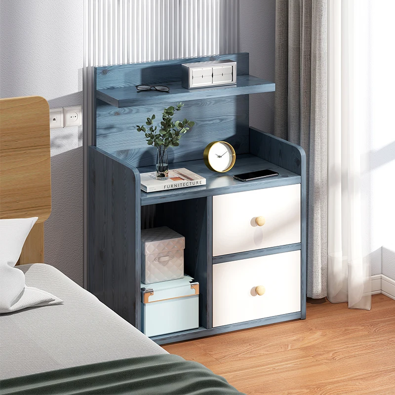 

Dresser Storage Nightstands Mobile Coffee Drawers Shelf Nordic Bedside Tables Live Room Mesas De Noche Bondage Furniture HY50BT