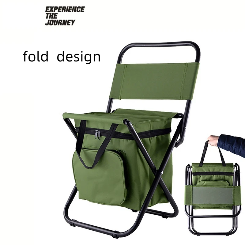 3 в 1 уличный складной стул с сумкой для хранения льда портативный высокой