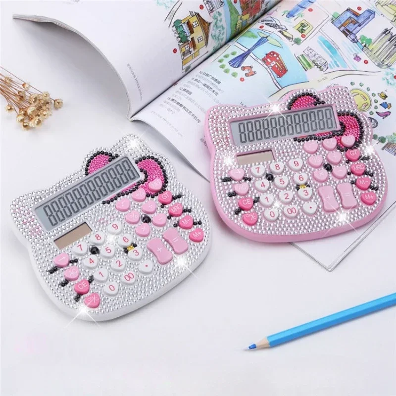 Калькулятор на солнечной батарее sanrios Hello Kittys калькулятор с 12-значным ЖК-дисплеем
