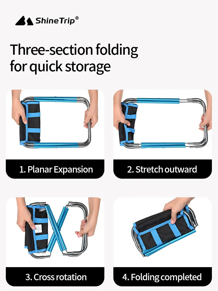 ShineTrip уличный складной стул 7075 алюминиевый для рыбалки портативный дорожный