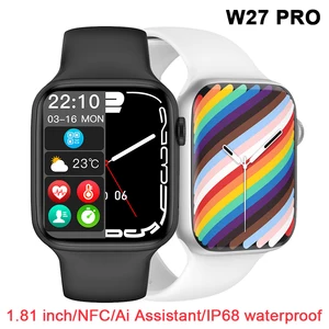 Original Iwo W27 Pro Smart Watch Men 2022 Bluetooth Call Custom Dial NFC Women Smartwatch IP68 Water
