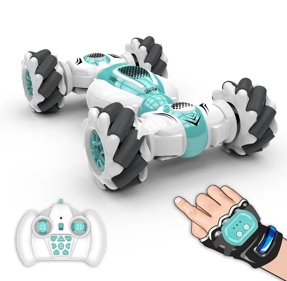 

S-012 RC Stunt Car Remote Control Watch Gesture Sensor Deformable Electric Toy Cars All Terrain Speed 2.4GHz 4WD Vehicle Gift