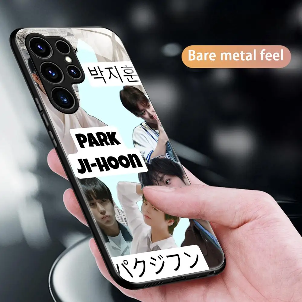 Фото Чехол для телефона Park Jihoon Wanna One для Samsung S26 S25 S24 S23 S22 S21 S20 Plus Ultra Fold A, стеклянный магнитный чехол №2