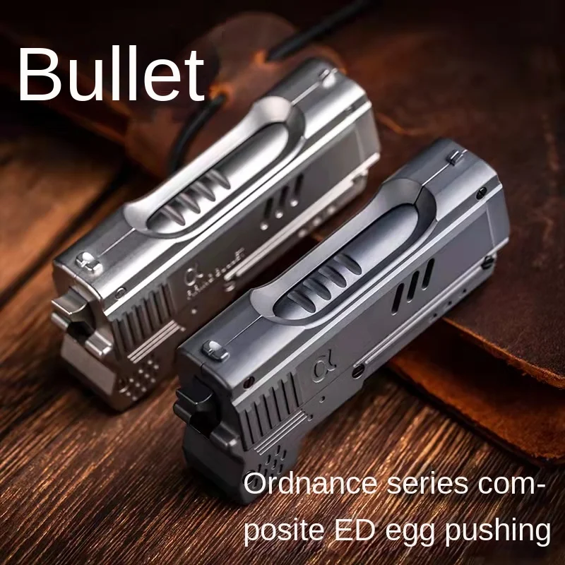 Latest EDC Bullet Push Metal Decompression Toy Tide Play Fingertip Gyro Pop Coin