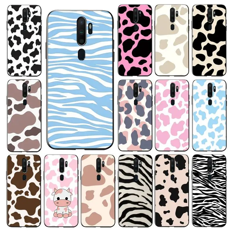

Milk Cow Zebra Phone Case for Vivo Y91C Y11 17 19 17 67 81 Oppo A9 2020 Realme c3