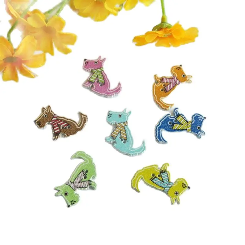 

50 шт., декоративные пуговицы 21x28 мм