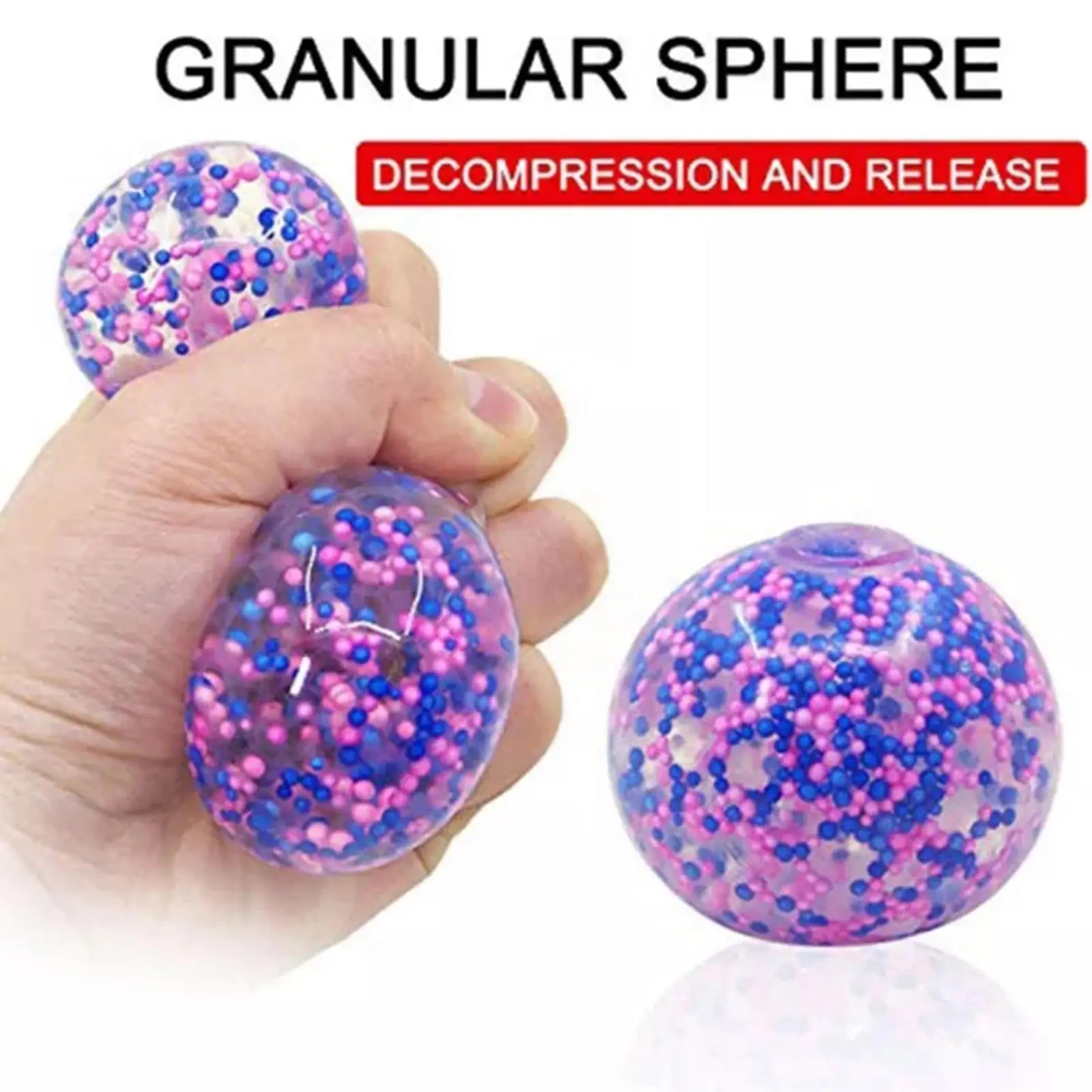 

Stress Relief Squeezing Balls for Kids and Adults Anti-Stress Squishy Color Balls with Water Beads Alleviate Tension Toy