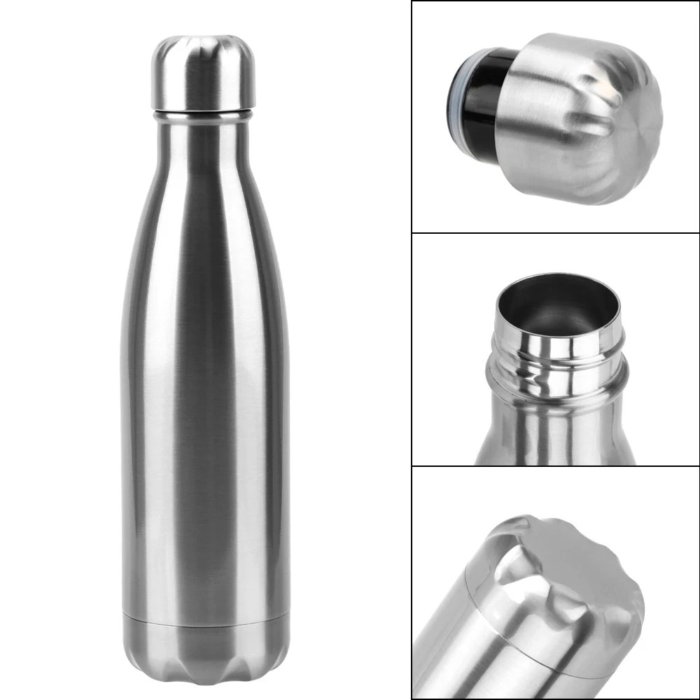 

500ml Stainless Steel Water Bottle Cola Water Beer Thermos For Sport Bottles Double-Wall Insulated Vacuum Flask BPA Free Thermos