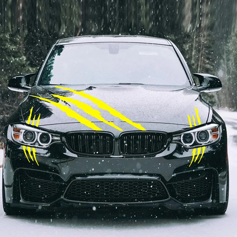 

Funny Car Sticker Reflective Monster Claw Scratch Stripe Marks Scratches Vinyl Decal Auto Headlight Body Decor Decal Stickers