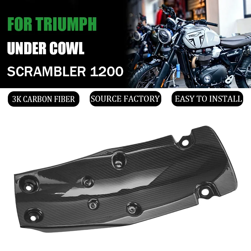 Фото Для Triumph Scrambler 1200 X XE XC 3K: Комплект обтекателей заднего крыла из чистого сухого карбона, аксессуары для мотоциклов №1
