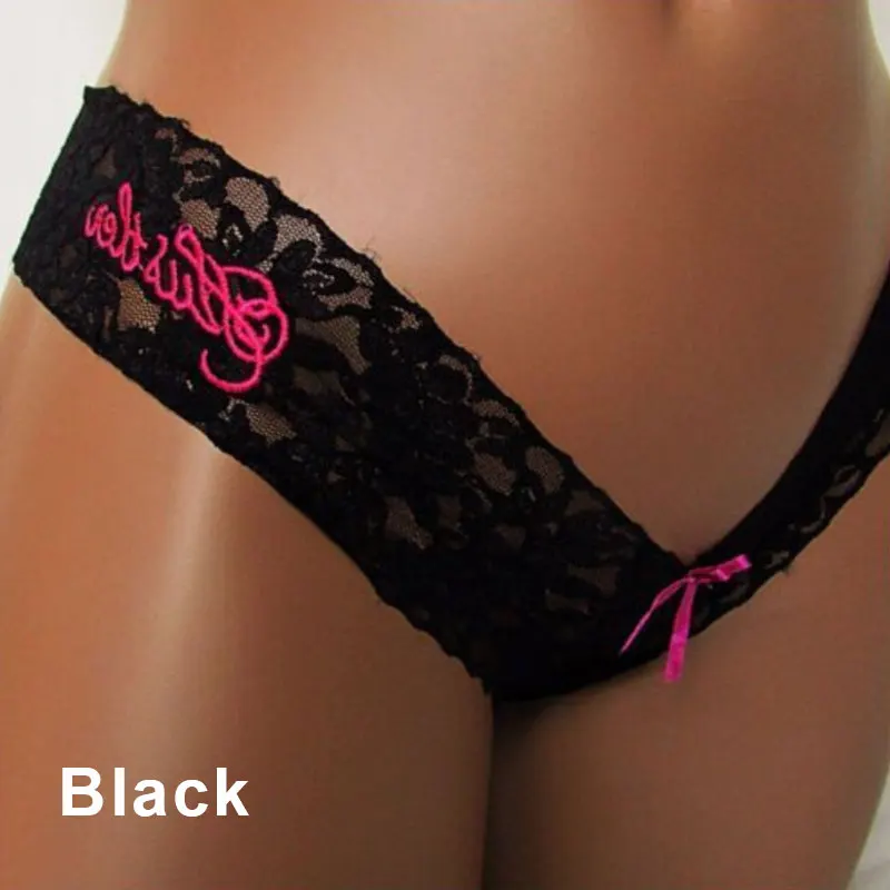 

Women's Sexy Panties Lace Solid Color Lingerie Ladies Embroidery Panties Women T-back G-string Thong Underpants Underwear