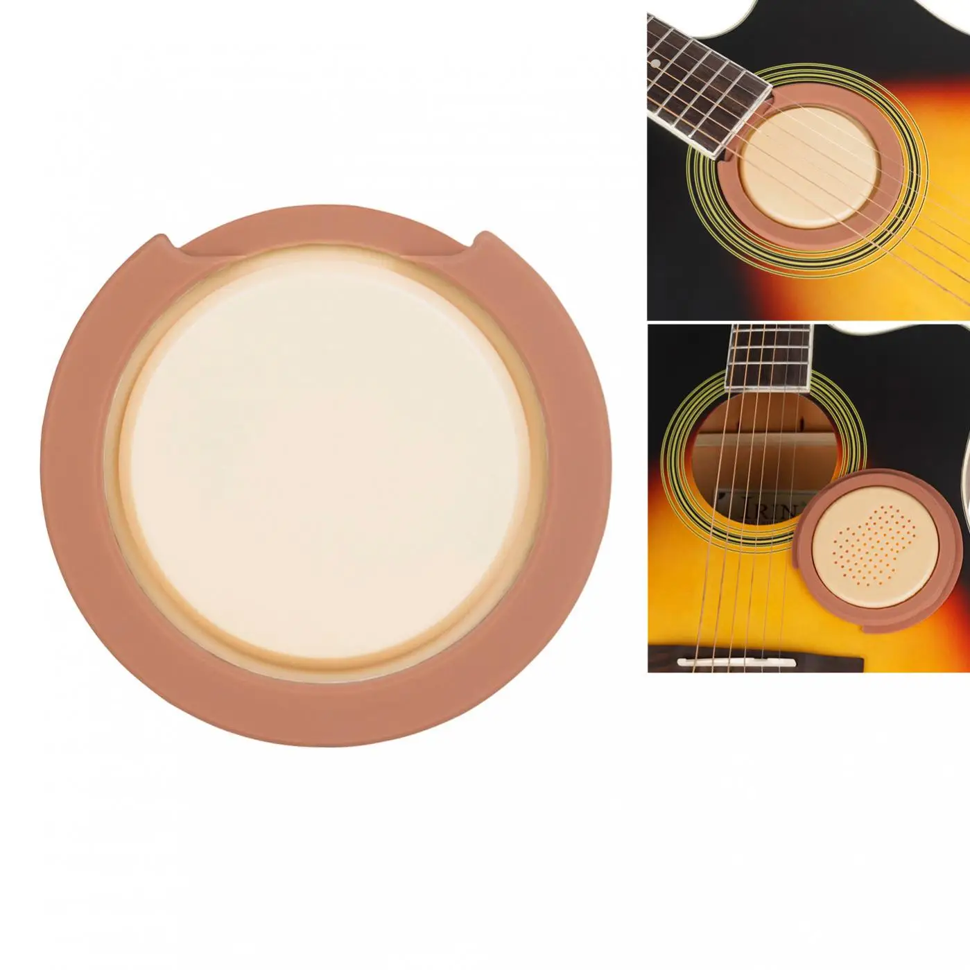 

Rubber Built in Sponge Acoustic Guitar Sound Hole Cover Humidifier for 101-103mm Guitar Sound Hole Moisture Reservoir