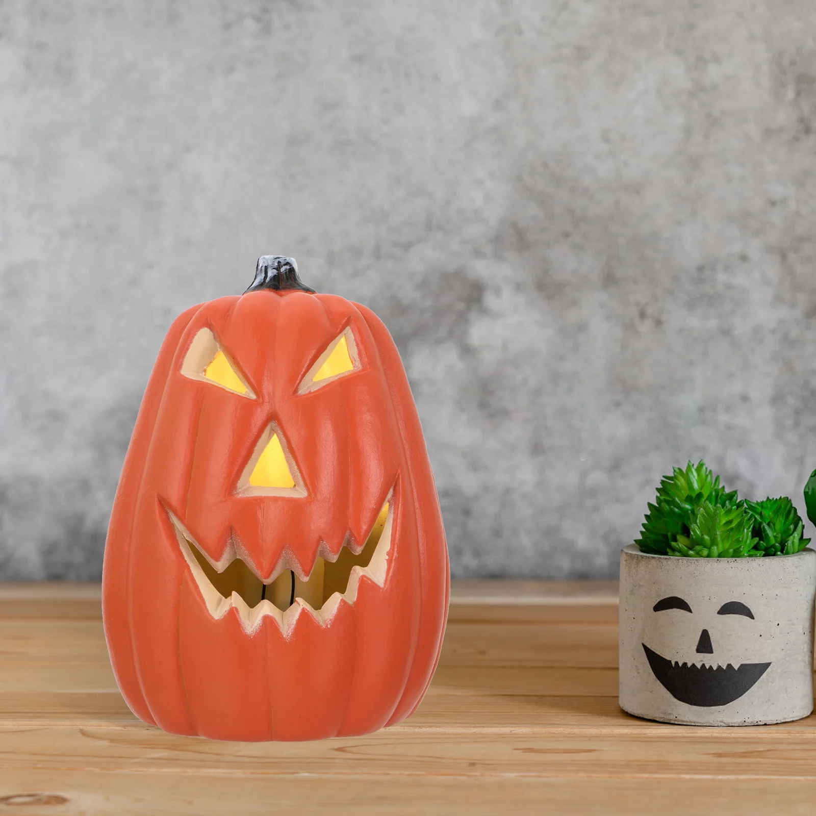 

Pumpkin Ornaments Halloween Decor Party Outdoor Lantern Desk Lamp Pe Lovely Decoration Supplies Table Top