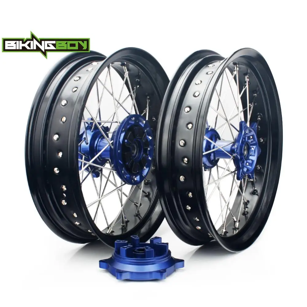BIKINGBOY для DRZ 400 00 01 02 03 04 DR-Z E 00-07 DRZ400S 00-24 SM 05-24 Supermoto 17 &quot3 5" 4 25" Ступица обода