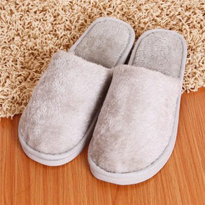 

Soft Plush Cotton Cute Slippers Shoes Couple Unisex Non-Slip Floor Indoor Home Furry Slippers Women Shoes For Bedroom 2022