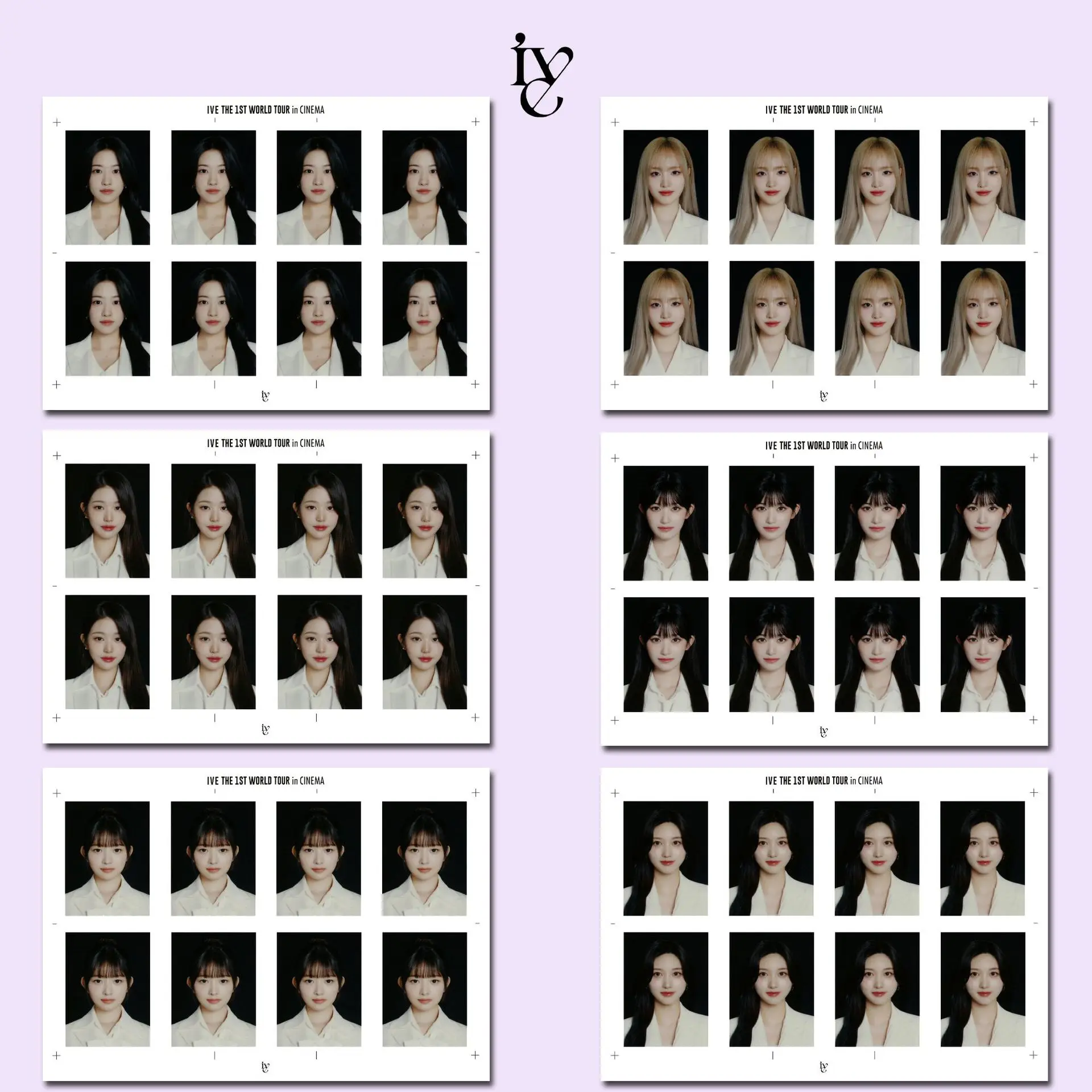 Kpop Yujin ID Фотоальбомы THE 1ST WORLD TOUR в CINEMA Gaeul Wonyoung LIZ Rei Leeseo Однодюймовый кошелек для