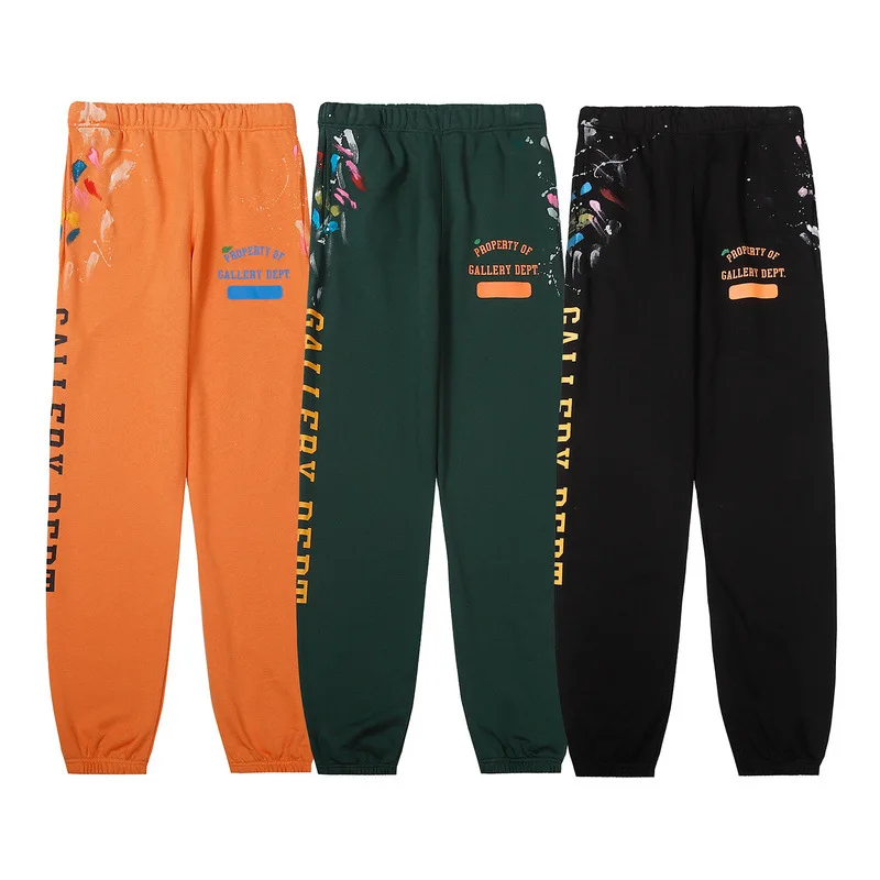 

Dept 2023 New Fashion Spring and Autumn Painted Flare SweatPant Galleryes High Quality Pant Men Women Street Trousers