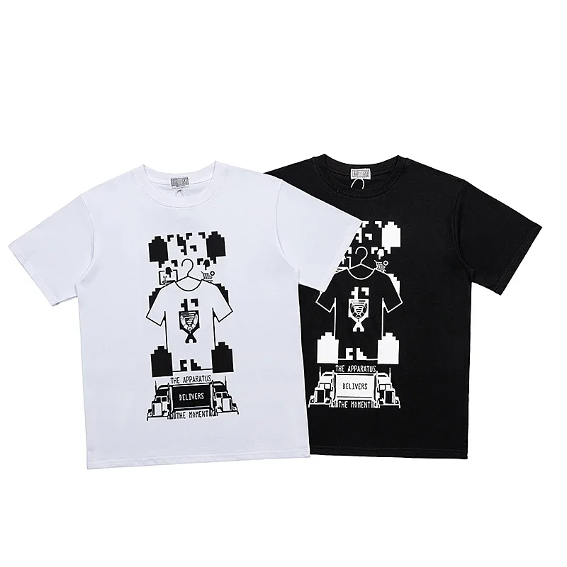 CAVEMPT Новое поступление C.E Хлопковая футболка с буквенным принтом и логотипом