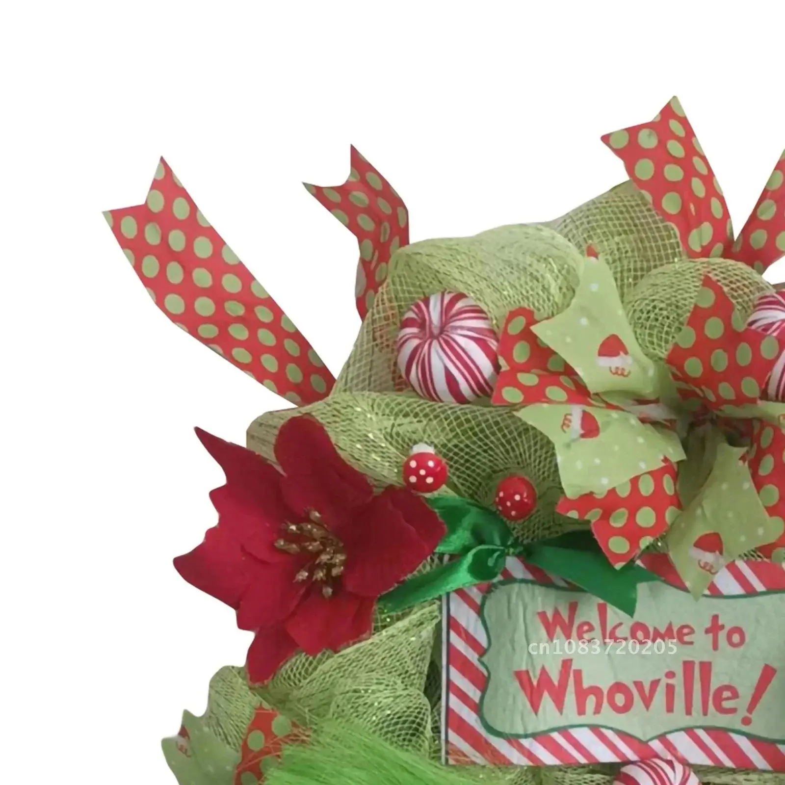 Рождественский венок вор для входной двери зеленые ножки эльфа подвесной знак