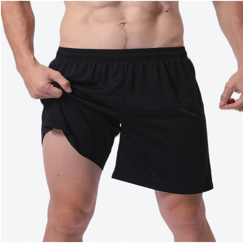 Шорты-боксеры для бега мужские шорты спортзала тренировочные штаны эластичные