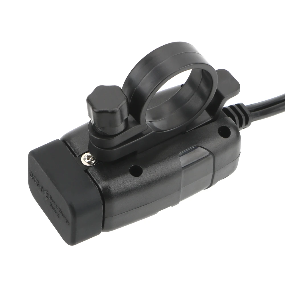 Автомобильное быстрое зарядное устройство для мотоцикла QC 3 0 с двумя USB-портами