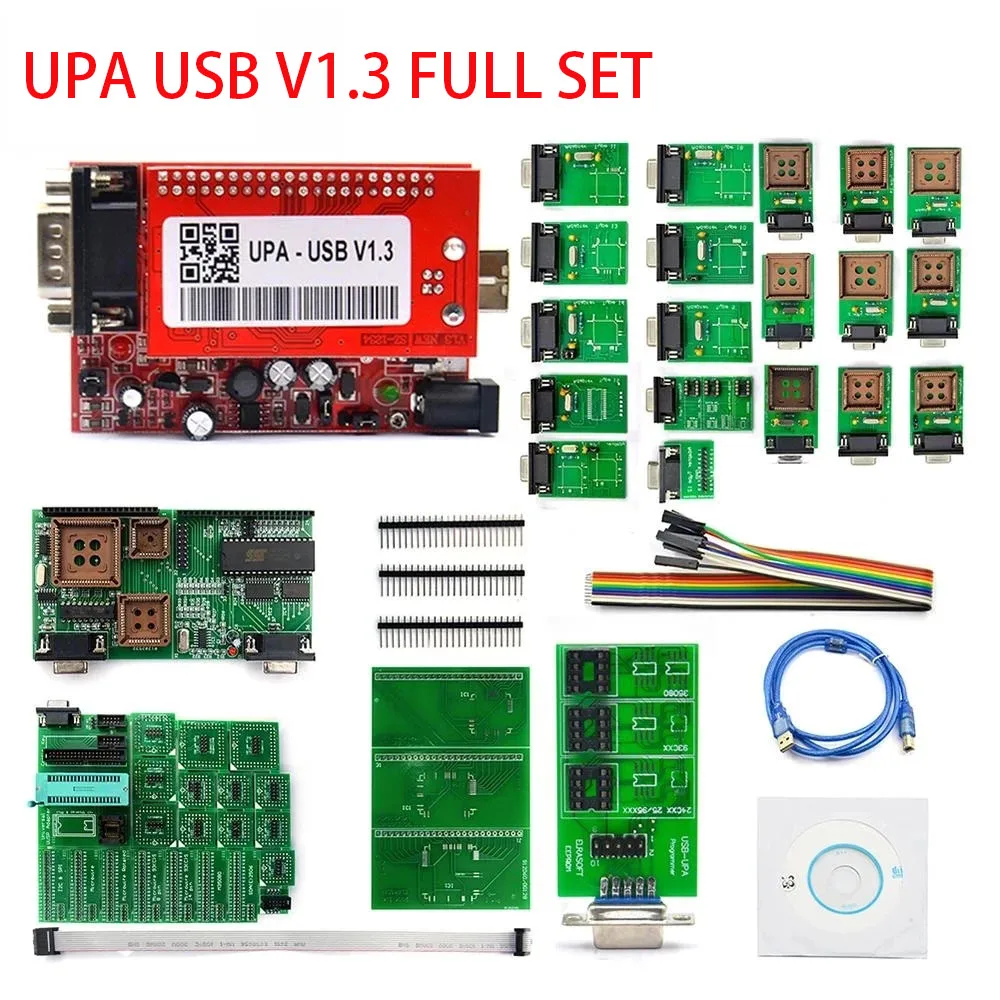 USB-программатор UPA V1.3 с полными адаптерами UPA-USB 1.3 Основный блок TMS NEC ECU Chip