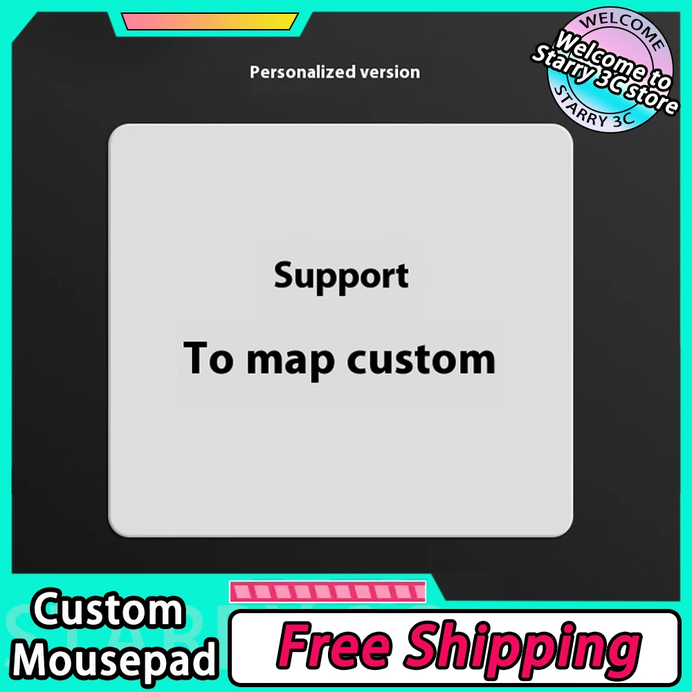 Стеклянный коврик для мыши Atom Adam закаленный обновленный гладкий FPS