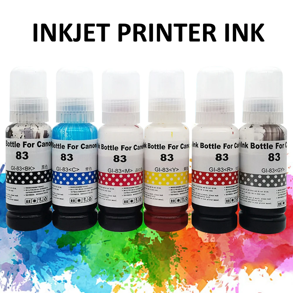 

GI-83 Refill Ink For Canon PIXMA G610 G510 G620 G540 G640 G550 G650 G670 G580 G680 For GI-13 GI-23 GI-43 GI-53 GI-73 GI-83