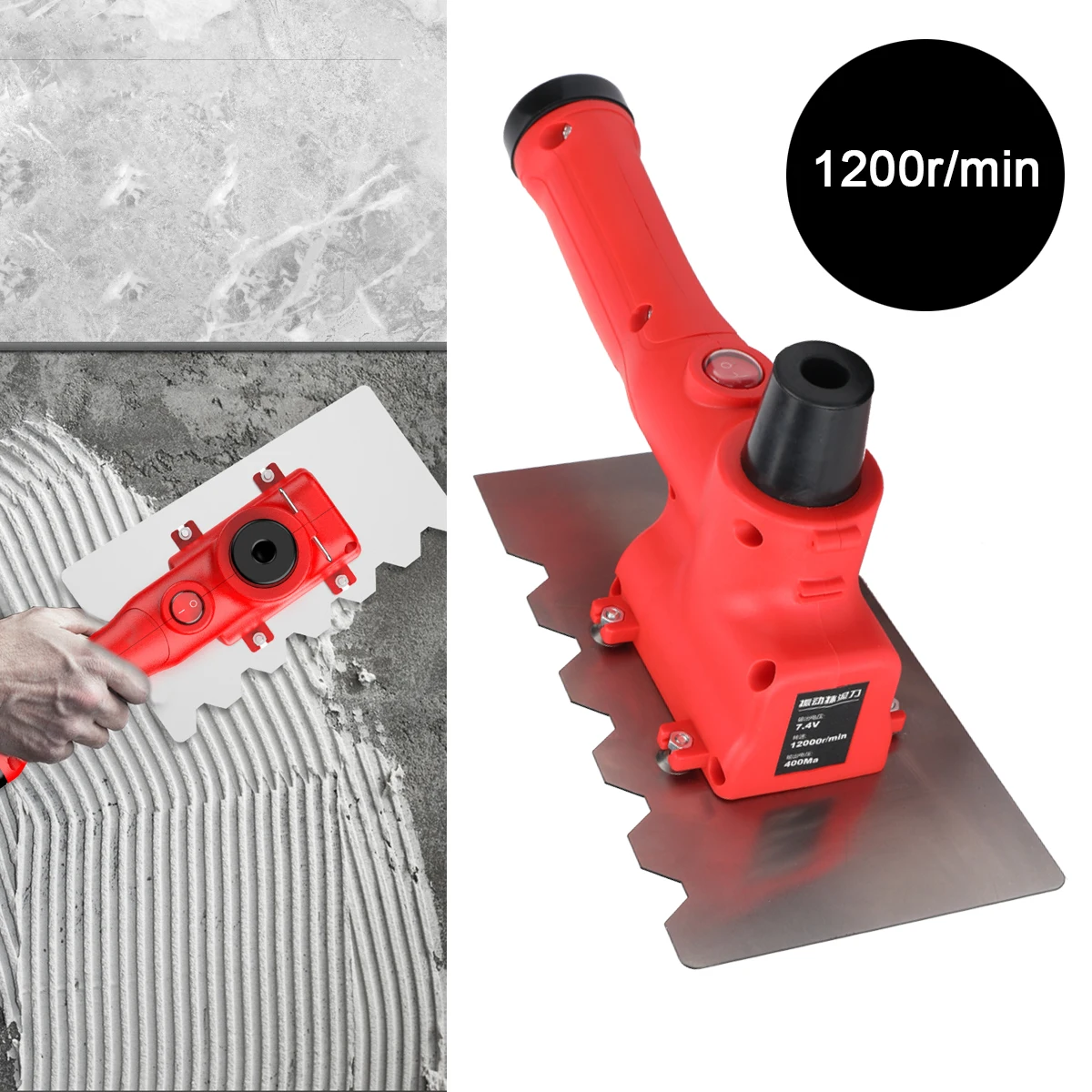 

Professional Tile Tiling Leveling Tool Tile Flat Ash Device Handheld Wall Plaster Smoothing Machine Plastering Construction Tool