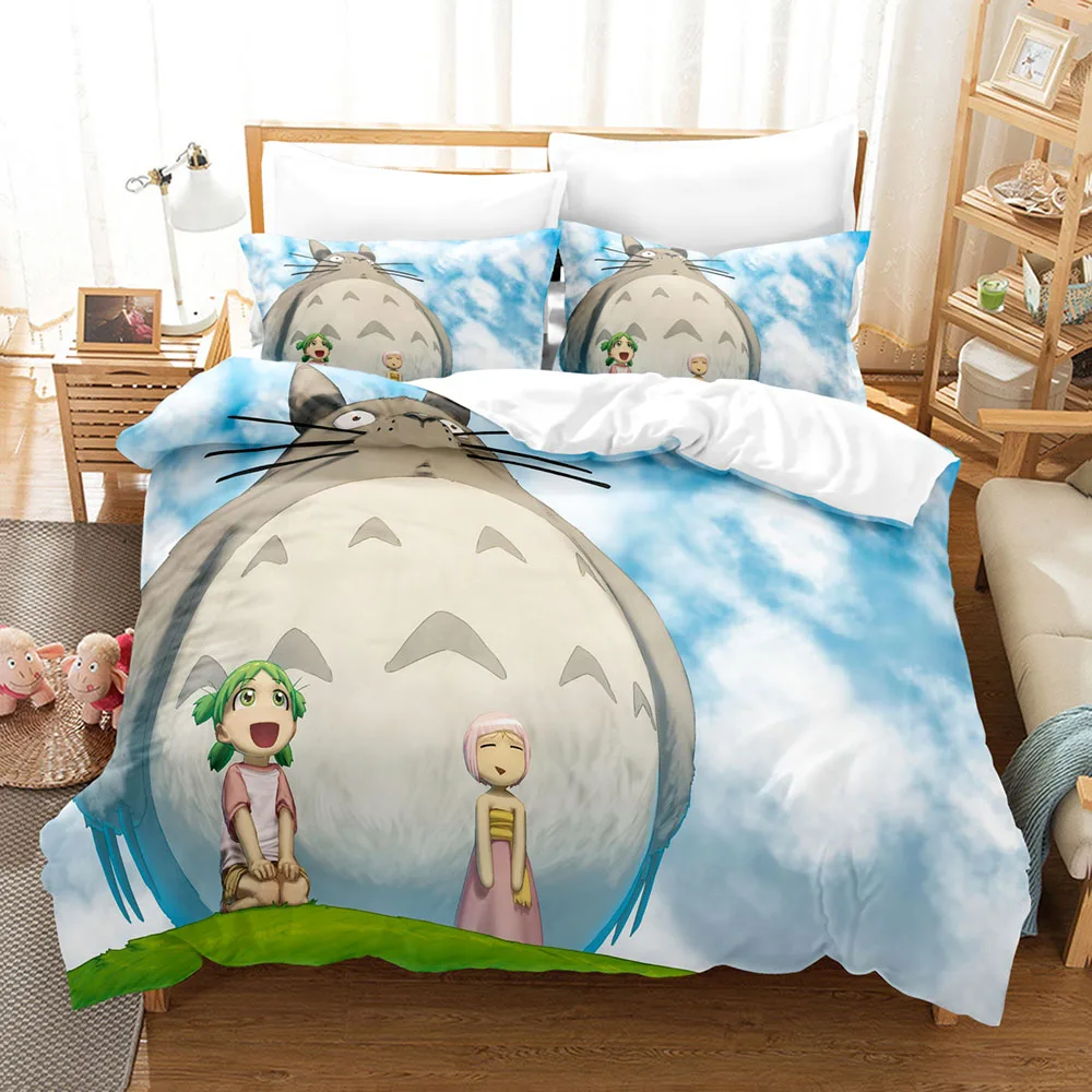 

MY NEIGHBOUR TOTORO Bedding Set Single Twin Full Queen King Size Genshin Impact Set Children's Kid Bedroom Duvetcover Sets 01