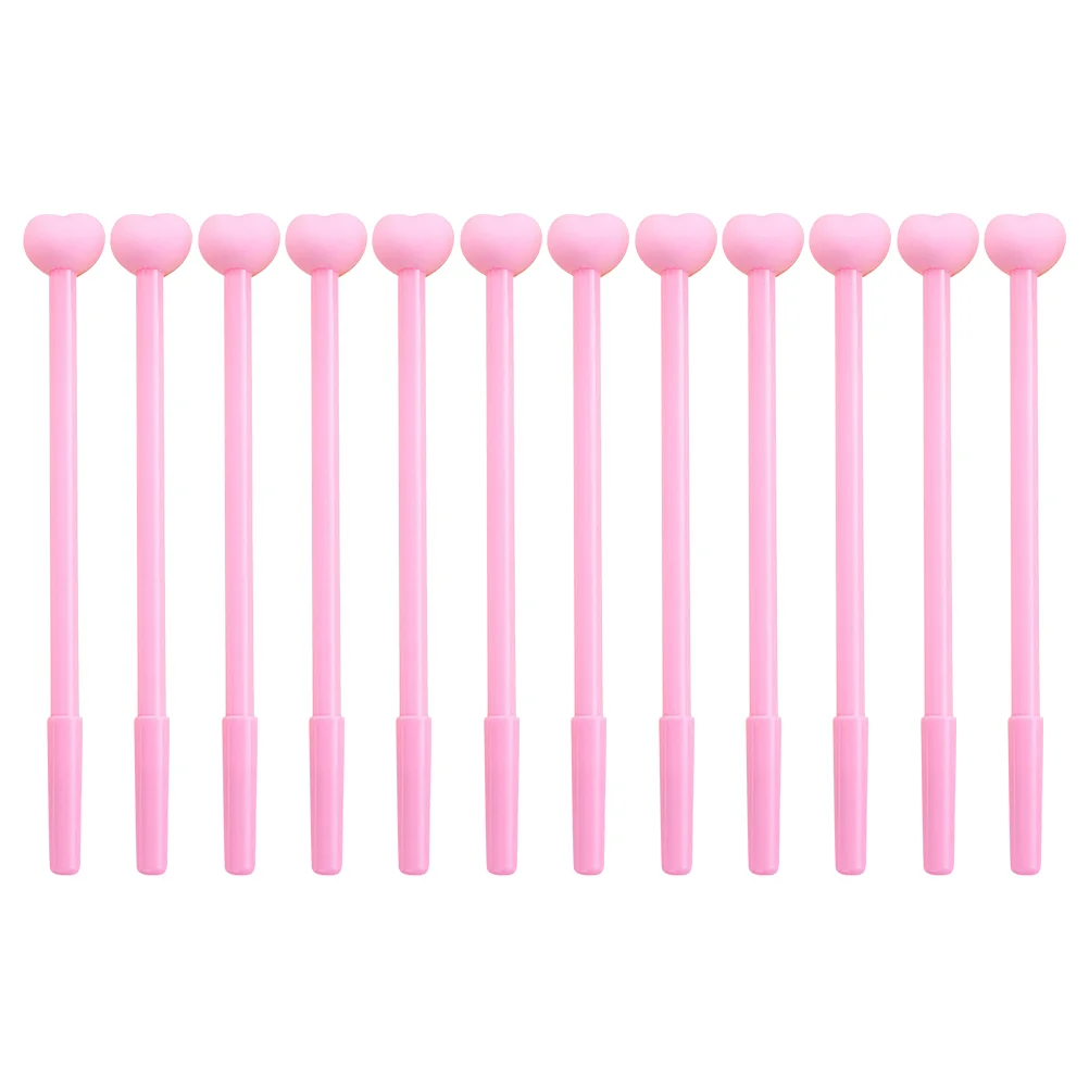 

12pcs Chic Heart Designed Writing Neutral Pens Creative Writing Pens )