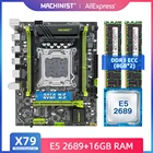 MACHINIST X79 зеленая материнская плата LGA2011 комплект с процессором Inte E5 2689 16G(2*8) DDR3 поддержка настольной памяти ATX X79 282H
