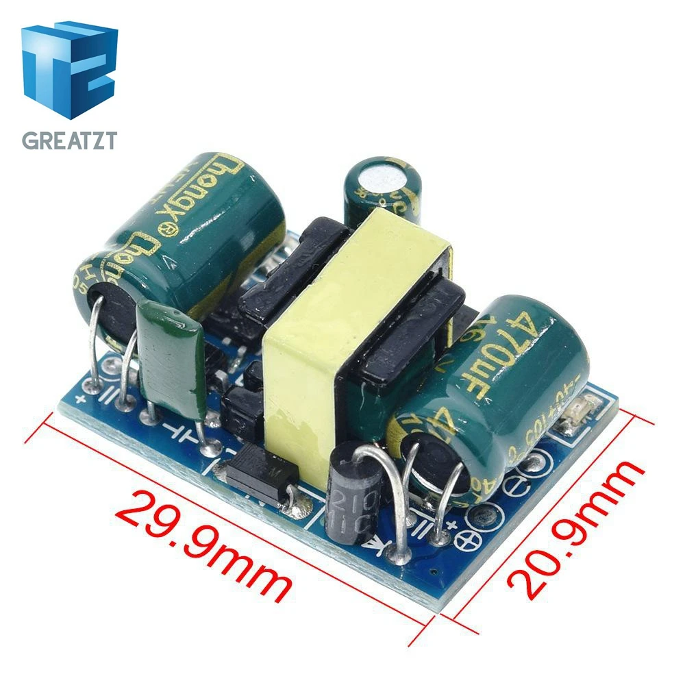 Фото Блок питания GREATZT AC-DC 12В 450мА 5Вт, понижающий преобразователь (модуль) для Arduino DIY KIT №2
