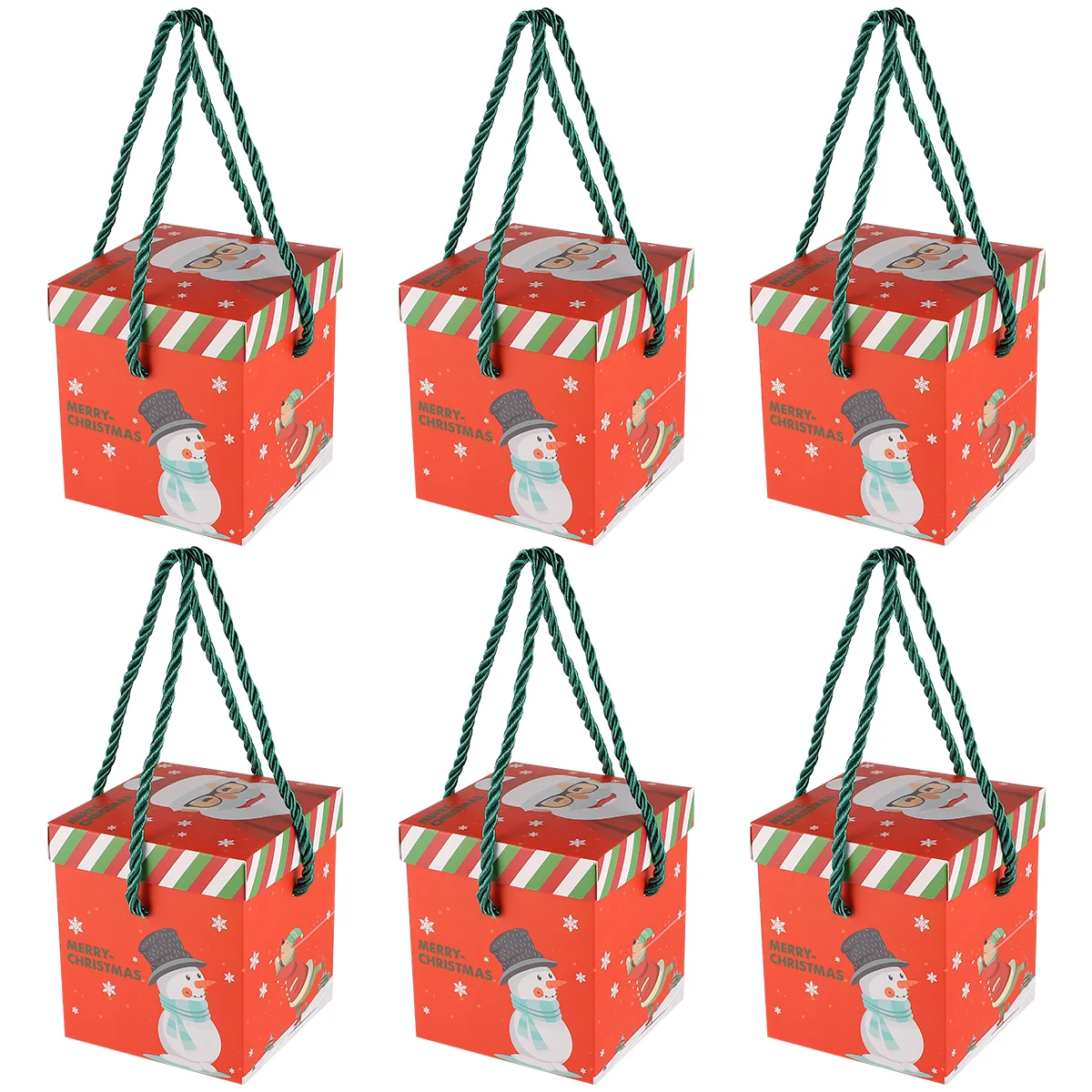 

12Pcs Christmas Gift Box Bags Candy Box Christmas Party Favor Box for Christmas