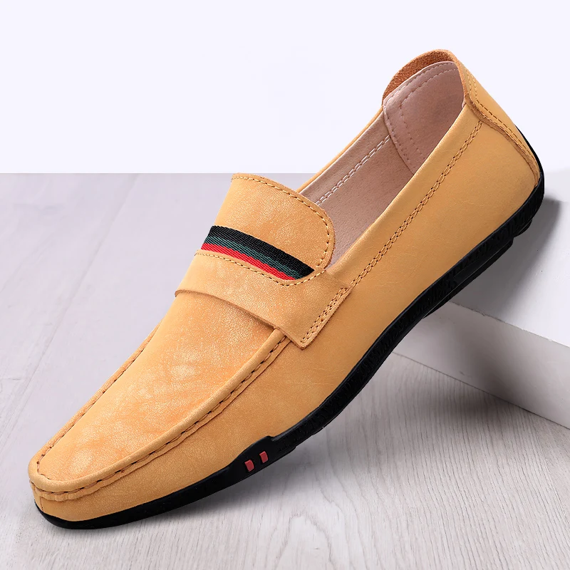 

Новые деловые повседневные мужские туфли из сплит-кожи, трендовые вечерние туфли для вечеринки, новинка, стильная искусственная кожа