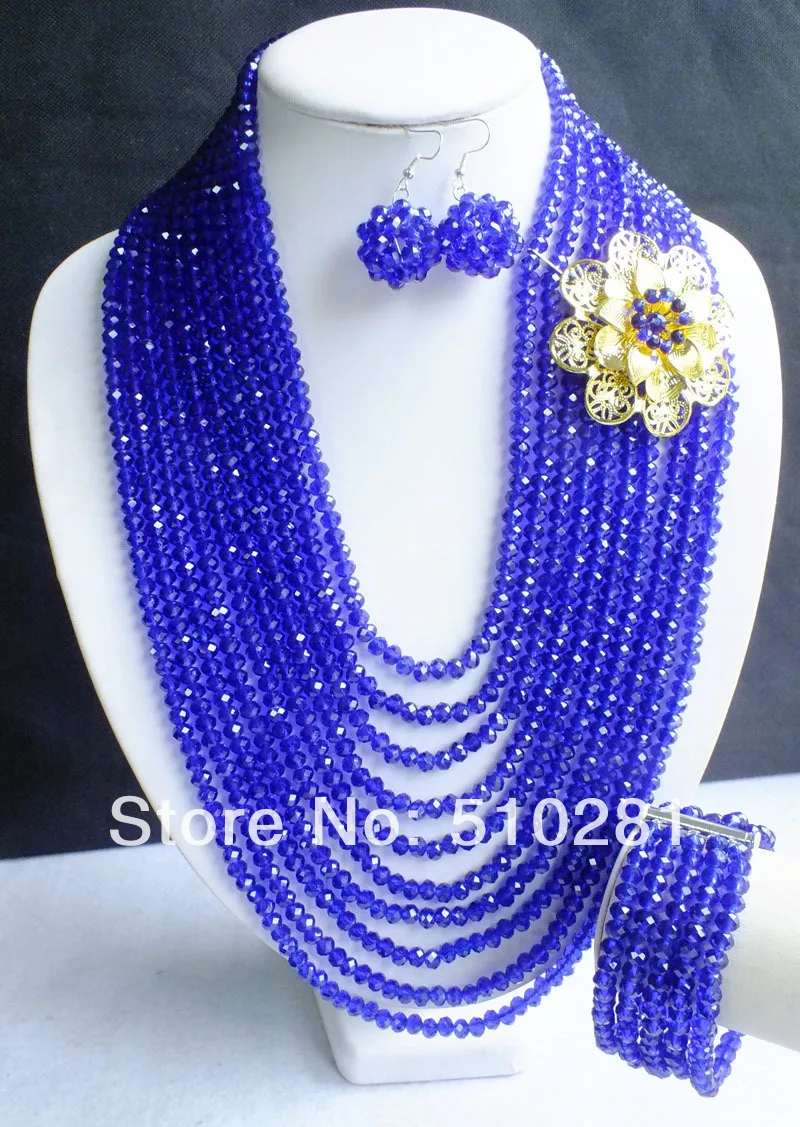 

Новый набор ювелирных изделий с африканскими хрустальными бусинами