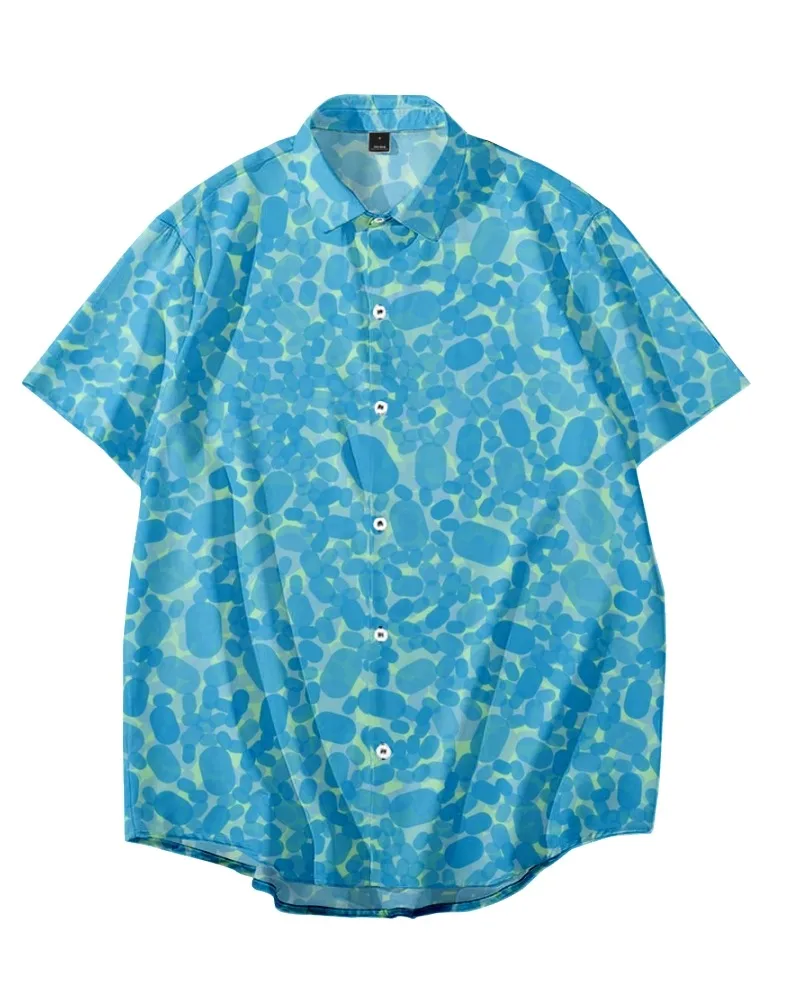 

Рубашки для мужчин, мужские рубашки CN(Origin), повседневные рубашки из полиэстера, Короткие повседневные пляжные летние рубашки, Мужская футболка с саржевым переплетением