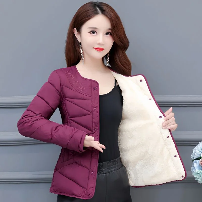 Женское облегающее бархатное хлопковое нижнее белье с короткими рукавами