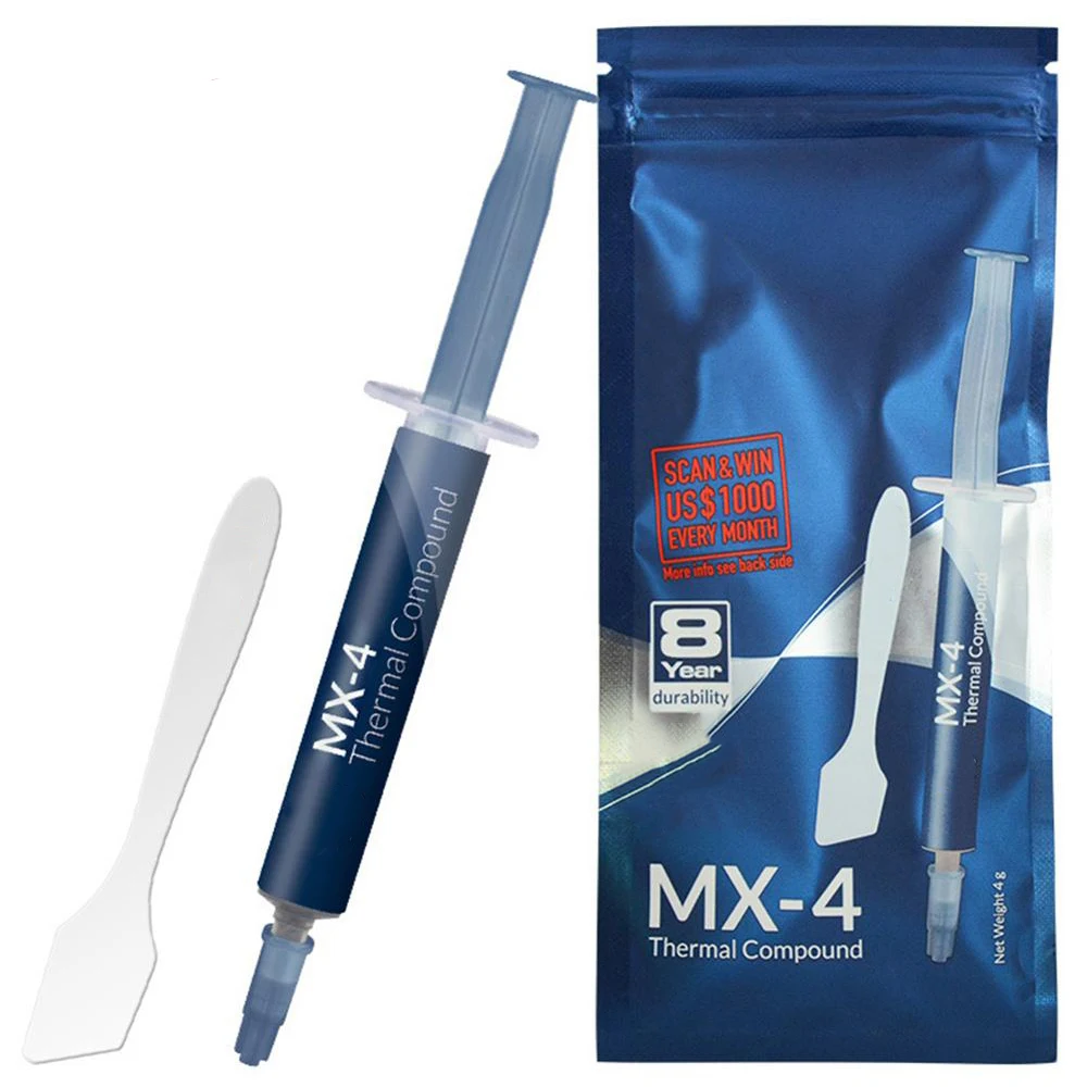 

4g MX-4 Compound Thermal MX4 Conductive Grease MX 4 Silicone Paste Heat Sink Processor CPU GPU Cooler Cooling Fan Plaster