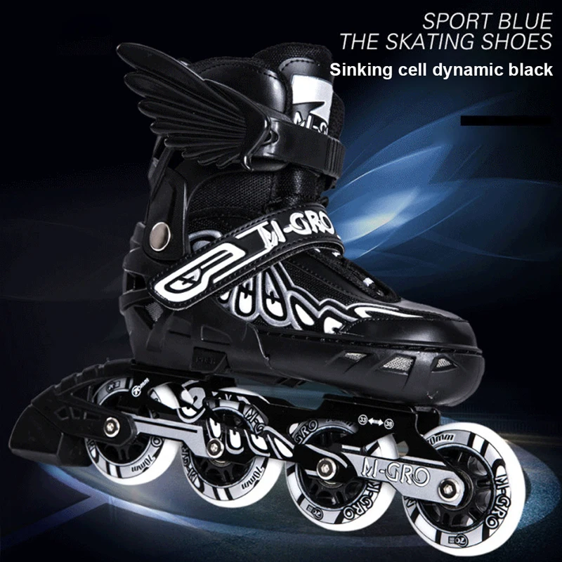 

2021men's and women's adult children PU leather roller skates roller skates roller skates adjustable inline with flashing wheels