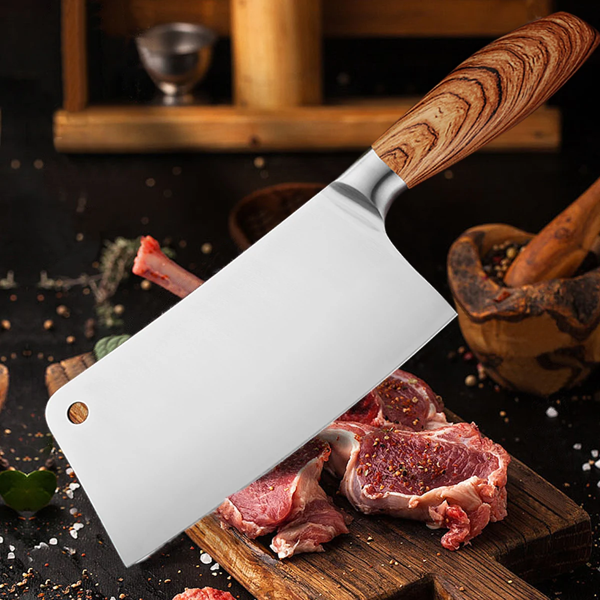 7-дюймовый шеф-нож мясника китайские кухонные ножи из нержавеющей стали бритва