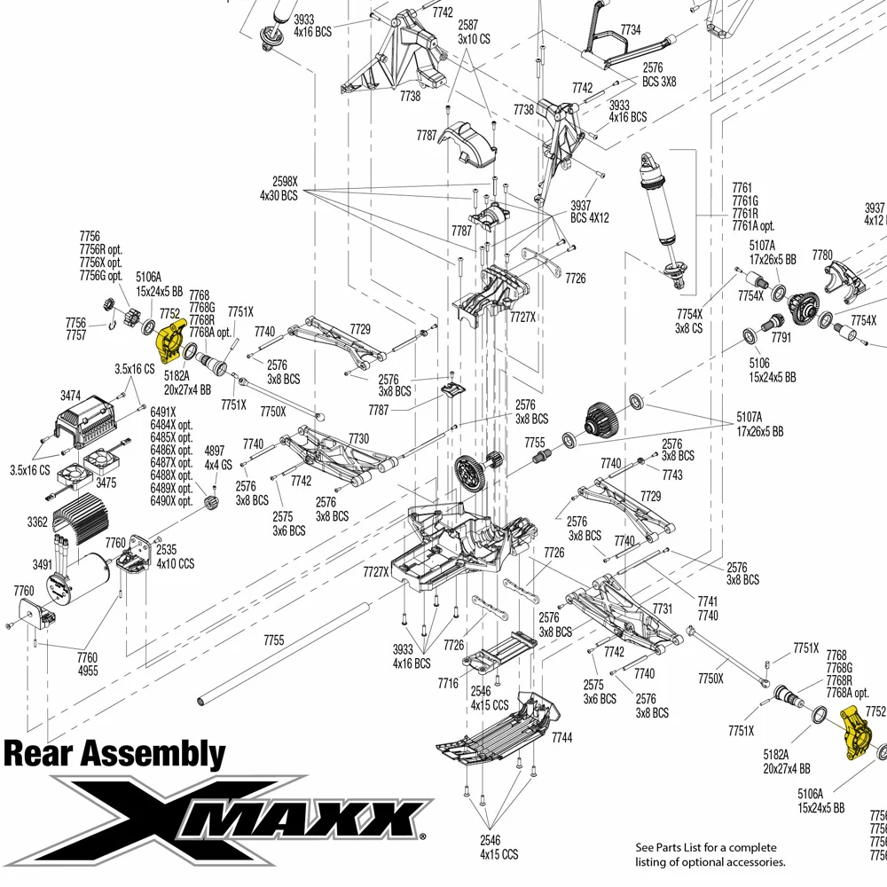 1:5 2 Stuks Aluminium Rear Hub Carrier #7752 Upgrade Onderdelen Voor Rc Crawler Auto Traxxas Xmaxx X-Maxx 6S 77076-4 8S 77086-4 enlarge