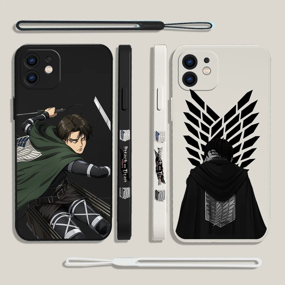 Japan Allen Attack On Titan Anime Phone Case For Samsung A53 A50 A52 A52S A51 A72 A71 A73 A81 A91 A32 A30 4G 5G with Hand Strap