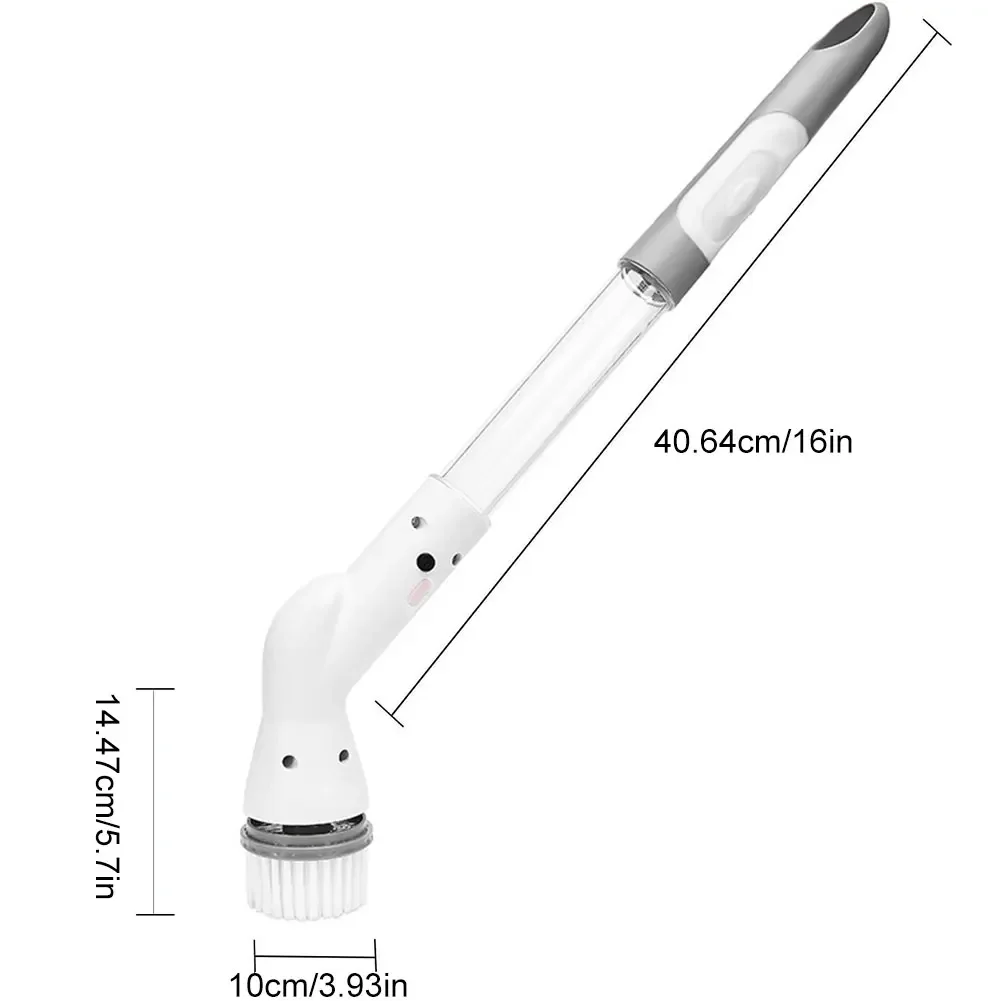 Электрический Вращающийся Очиститель С Мощным Скребком Для Душа 6 Сменных